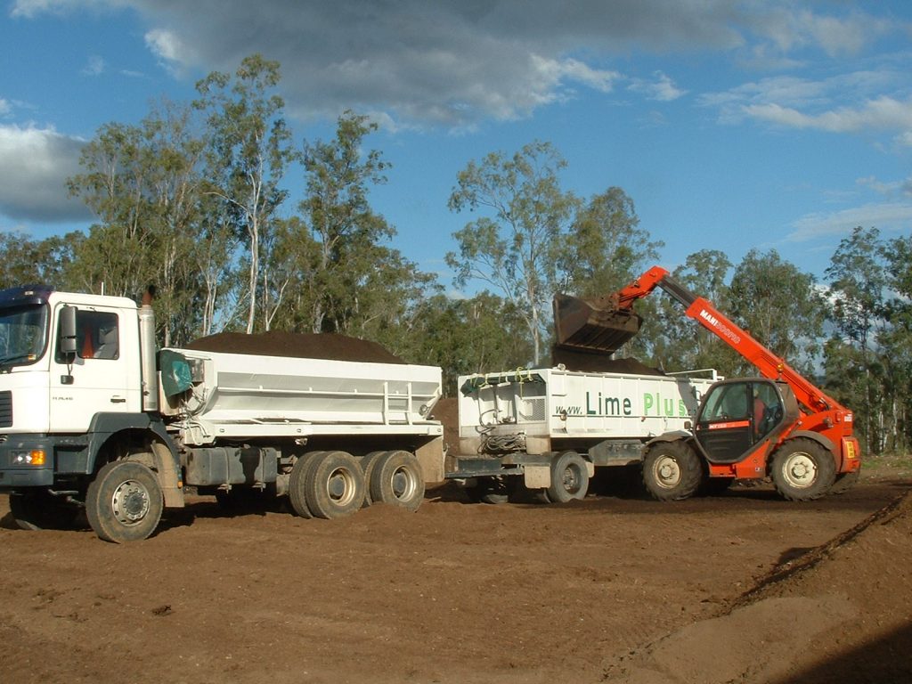 Loading Composted Chook Manure