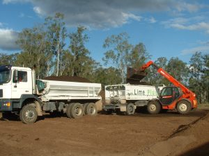 Loading Composted Chook Manure