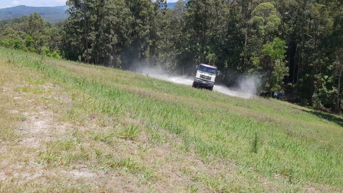 Liming on steep terrain