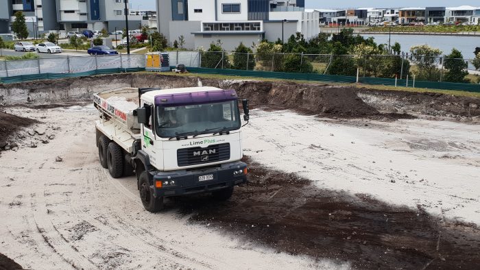 Adding lime in an urban situation